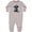 AC-Heather Grey, variant on Inktastic Black Doodle Puppy Baby Fleece Romper