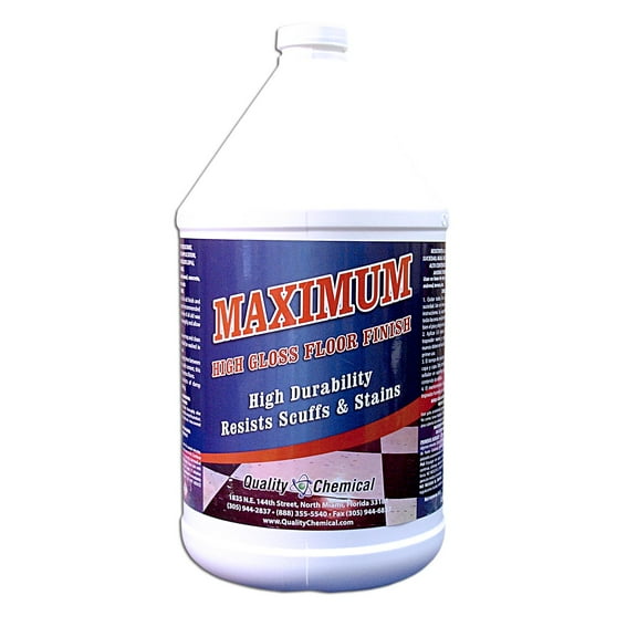 Quality Chemical / Maximum High Solids Floor Finish / 1 Gallon (128 oz.)