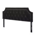 thumbnail image 4 of Maklaine Traditional Tufted King Headboard in Dark Charcoal Grey, 4 of 8