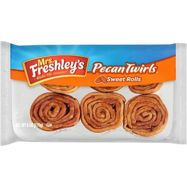 Mrs. Freshley's® Twirls™ Pecan Sweet Rolls 6 oz. Pack