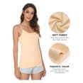thumbnail image 3 of Txlixc - Camiseta sin mangas básica para mujer, con tirantes finos, camisetas interiores ajustables para yoga Txlixc Moda, 3 of 5