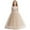 C-Beige467, variant on DHFJKG Flower Girls Satin Dresses Kids Wedding Sleeveless Backless Mesh Ball Gowns Long Dress With Bowknot Prom Formal Party Stylish Dresses