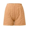 thumbnail image 3 of WILLBEST Pantalones Casuales para Mujer, Cintura Alta, Cuadros, Retro, Rectos, Pierna Ancha, Corte A, para Damas Unitalla​​, 3 of 4