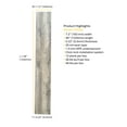 thumbnail image 2 of Weathered Grey 20 MIL Wear Layer 5.5mm Thick x 7 in. W x 48 in. L Click Lock Waterproof SPC Vinyl Plank Flooring with IXPE (Pallet 50 Cases | 28.84 sqft/case) (Model: PF803), 2 of 7