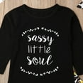 thumbnail image 2 of ITFABS Baby Girl Set Letter Print Sweatshirt Leopard Pants Headband Outfits, 2 of 5
