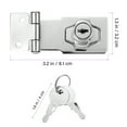thumbnail image 2 of Masteelf  3 Sets Top of Chain Link Gate Latch Lock Barn Door Buckle, 2 of 8