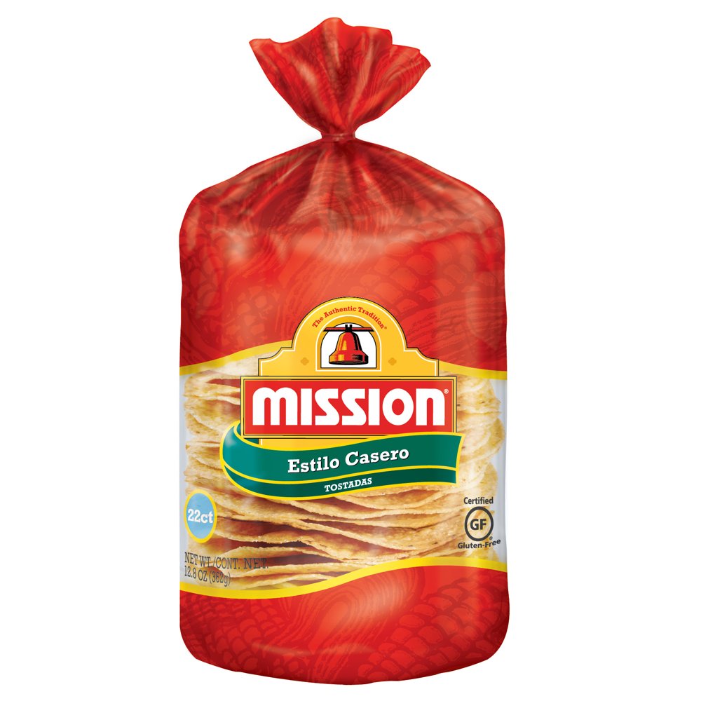 Mission Yellow Tostada Caseras, 22 Count