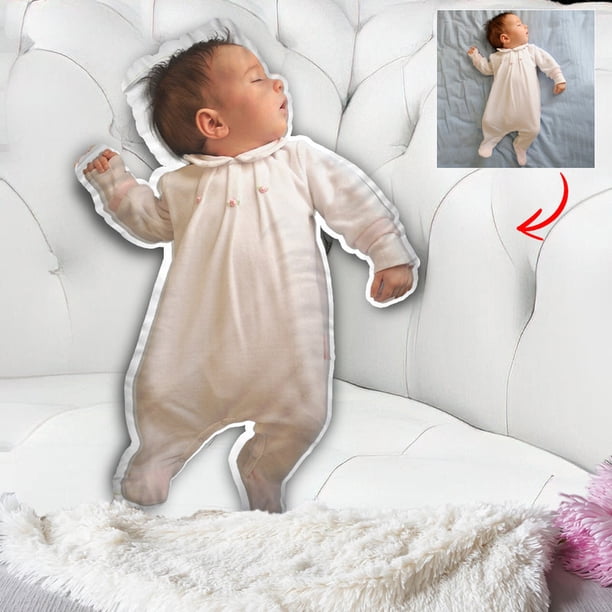 Foto personalizada Humanoide - Almohada personalizada con forma de recién nacido
