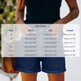 thumbnail image 3 of Fesfesfes Women's Casual Denim Shorts Mid Waist Stretch Multiple Pockets Summer Basic Jeans Shorts Rolled Hem Loose Fit Everyday Bottoms, 3 of 9