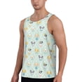 thumbnail image 2 of Easygdp Different Breeds of Dogs Men's Tank Top, Sleeveless Muscle T Shirts, Breathable, Quick-Dry, Loose for Gym, Running, Fitness - XX-Large, 2 of 9
