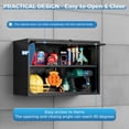 thumbnail image 5 of Fesbos Metal Garage Wall Cabinet with Doors and Shelves, Wall Mounted Metal Storage Cabinet, Floating Garage Tool Cabinet for Garage, Basement, Kitchen, Warehouse, 5 of 10