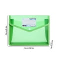 thumbnail image 3 of hengsof Back to School Supplies Color Envelopes, Clear Folders for Documents, Plastic Document Holders, Storage Pouches, File Envelopes for School & Office Supplies, 3 of 6