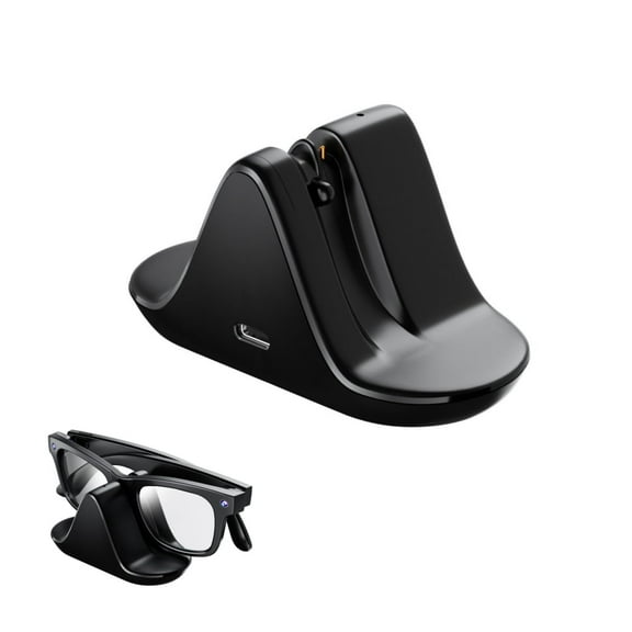 Ray-ban Meta Glasses Charging Station for RW4006/RW4008 with Fast USB-C Charging & LED Indicator Black Accessory