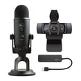 thumbnail image 1 of Microphone Bleu Yeti Microphone USB Occultant Ensemble avec Caméra Web HD C920S Pro et Concentrateur USB à 4 Ports (3 Articles), 1 of 9