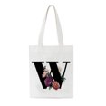 thumbnail image 1 of Bolsa de asas con inicial personalizada Regalo de acuarela floral para su carta Bolsa de tela Wmkox8yii HFSH75, 1 of 1