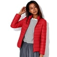 thumbnail image 5 of Purcolt Womens Cropped Puffer Jacket - Quilted Packable Lightweight Winter Coat - Stand Collar Long Sleeve Full Zip Windproof Insulated Snow Coats, 5 of 8
