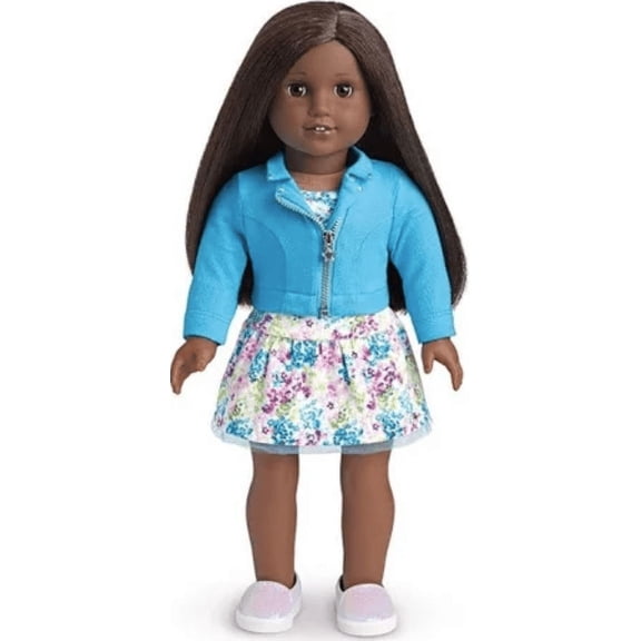 American Girl Truly Me 80 18 inch Doll Brown Eyes Textured Black Hair Very Deep Skin