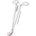 thumbnail image 2 of Candle Wick Trimmer, Polished Stainless Steel Wick Cutter Scissor, Candle Wick Clipper, Wick Shear, Reaches Deep Into Candles to Cut Spent Wicks, Silver, 2 of 7