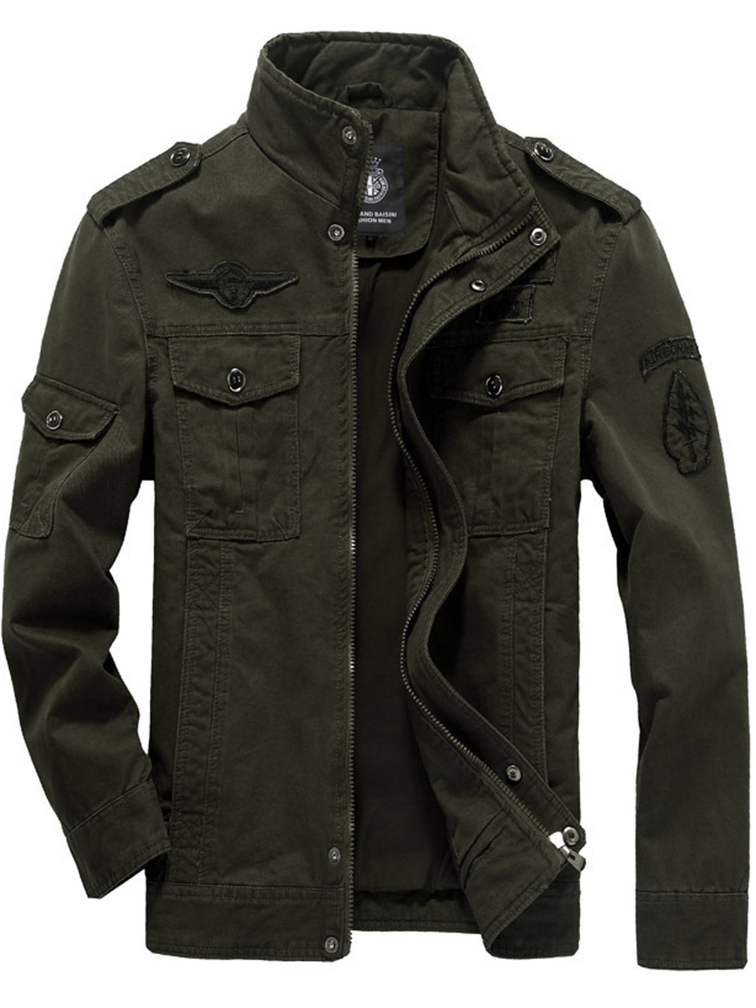 Men's Combat Field Military Army Jacket Coat Winter Casual Cargo ...