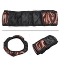 thumbnail image 2 of Wood Grain Faux Leather Car Steering Wheel Cover 14.5 To 15.5 Inch Diameter, 2 of 8