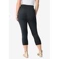 thumbnail image 3 of Roaman's Women's Plus Size Petite Plus Size Essential Stretch Capri Legging, 3 of 6
