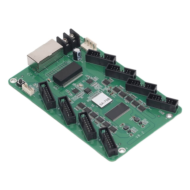 Tarjeta receptora Bling Bling 5A‑75B Pantalla LED a todo color Módulo receptor de tarjeta de control síncrono CC 3,3‑6 V