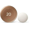 thumbnail image 1 of Google Nest Learning Thermostat (4th Gen) with Nest Temperature Sensor (2nd Gen) Brand new (Polished Gold), 1 of 6