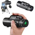 thumbnail image 1 of 120x100 Monocular Telescope With Monoculars For Adults Stargazing,bak4 Portable High Powered Spotting Scopes For Bird Watching,black, 1 of 5