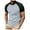Grey, variant on European Color Blocked Twill Business Sport T Shirt for Men with Raglan Sleeves Comfortable Short Sleeved Casual Tee Mens Casual Crew Neck Basic Tees