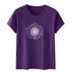thumbnail image 4 of Blusas de Manga Corta para las Mujeres Divertido Impreso Cuello Redondo Tee, Vintage Humor Gráfico Blusas de Primavera para las Mujeres, 4 of 5