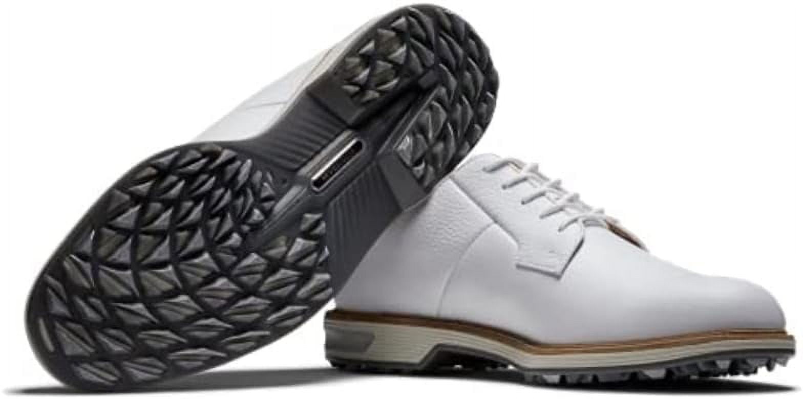 FootJoy Men's DryJoys Premiere Series Field Golf Shoes 53986 - White/Light  Grey - 12 - Medium