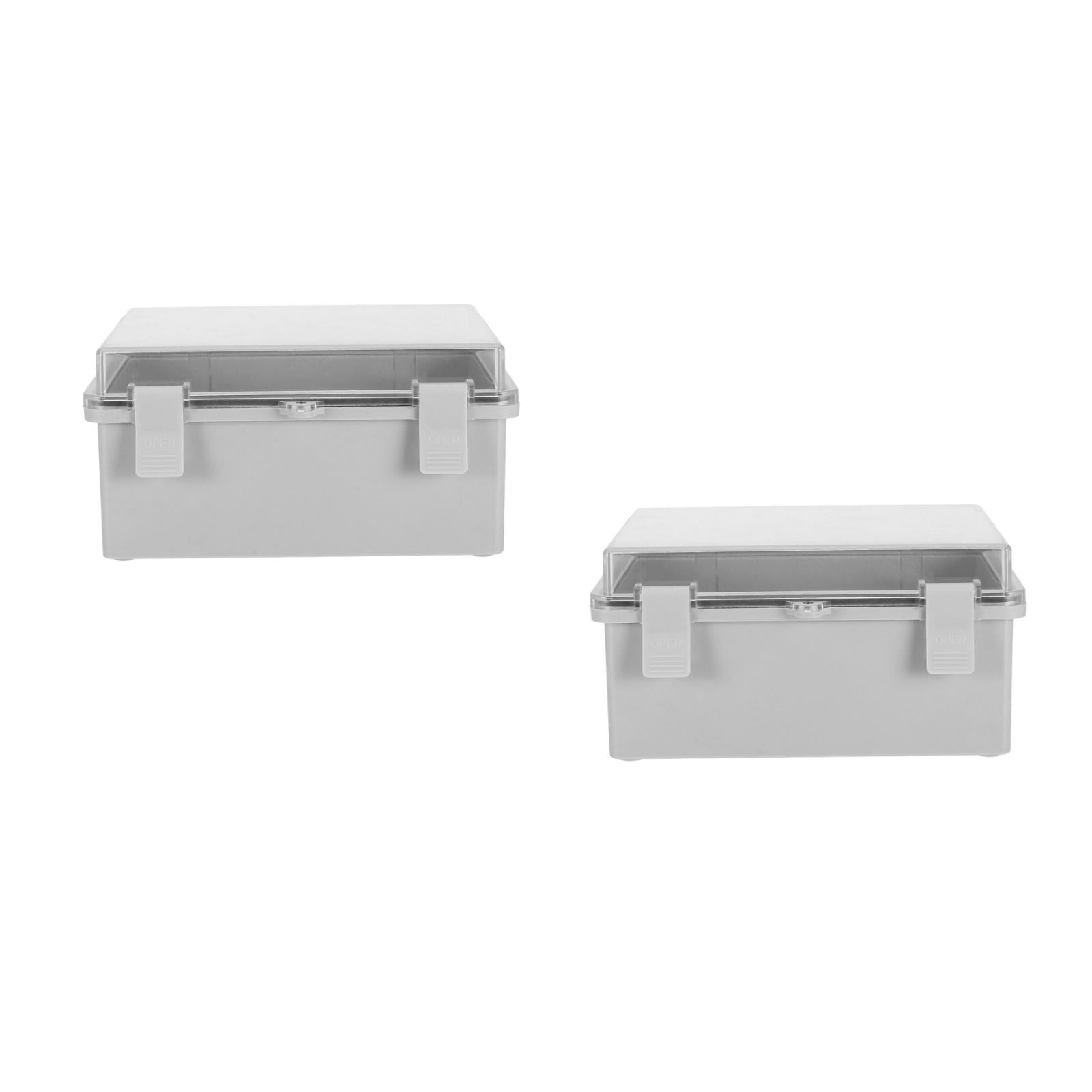 DINHEAROM Weatherproof Plastic Junction Box, Easy Wiring and Reliable, 2Pcs