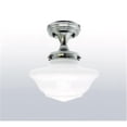 thumbnail image 1 of Design House 577494 Schoolhouse Ceiling Mount Light, Satin Nickel, 1 of 6