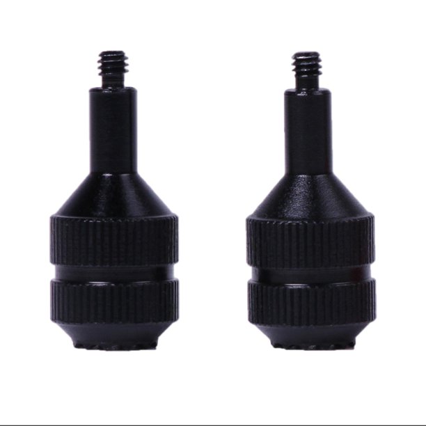 2 mini accesorios de metal extendidos CNC de aleación de aluminio de repuesto con balancín de pulgar Negro