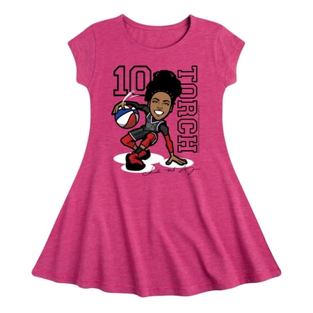 

Harlem Globetrotters - Torch George - Toddler And Youth Girls Fit And Flare Dress