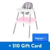 $10 Gift Card with Evenflo 4-in-1 Eat & Grow Convertible High Chair, Poppy