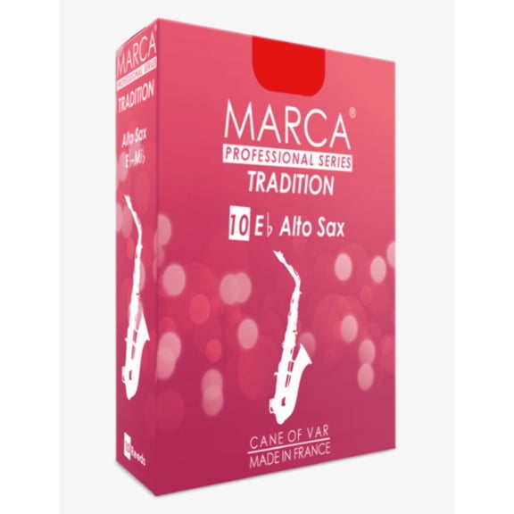 Marca Tradition Alto Saxophone Reeds - 10 Per Box