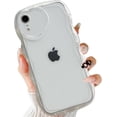 thumbnail image 2 of Compatible with iPhone XR Case(6.1"),Cute Clear Love Case,Love-Heart Camera Frame Wavy Edge Transparent Full Protection Soft TPU Shockproof Sturdy Phone Case Cover for Women Girls,Clear, 2 of 12