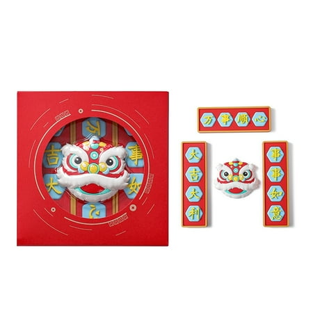 

HitUpon Chinese Style Magnetic Sticker Soft Magnetic 3D Refrigerator Sticker Creative Three-Dimensional Refrigerator Decoration