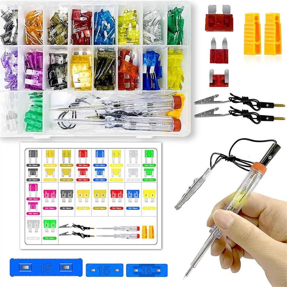 Comprehensive Car Fuses Assortment Kit 306Pcs For Convenient Replacement Fangkenuo