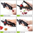 thumbnail image 4 of Cherry Pitter Tool, Olive Pitter Tool, Cherry Pitter Remover Stoner Corer Tool with Space-Saving Lock Design Cherry Pitter Suitable for Make Fresh Cherry Dishes, 4 of 5