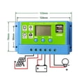 thumbnail image 2 of 30A Solar Charge Controller Solar Panel Charger Controller 12V/24V Multi-Function LCD Display With Dual USB Port, 2 of 5