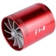 thumbnail image 2 of Turbocompresseur d'admission d'air pour voiture, double ventilateur, turbine, compresseur, économiseur de carburant, turbo rouge, 2 of 4