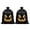 Black, variant on Vivcore Halloween Yard Storage Bags Large Plastic Bags For Decor Outdoor Holiday Decor Garbage Bags Heavy Duty Pumpkin Leaf Bags For Lawn Garden Parties