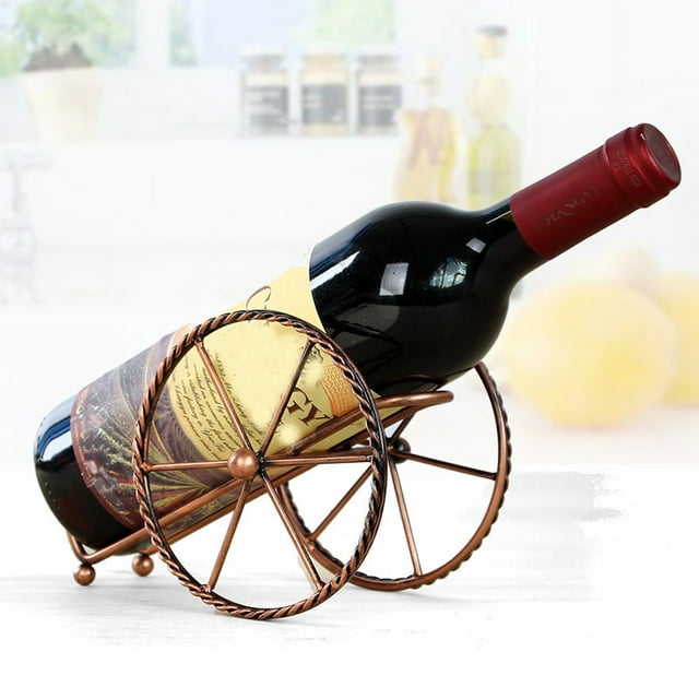 WIFKLSIIPG Support Rack Porte-Bouteille Rangement Décoration de Mariage Fête Ornement Cadeau (Brun)