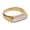 gold-white, variant on Women's Vintage White Shell Ring, Mother of Pearl Oval Statement Jewelry