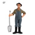 thumbnail image 1 of HEVIRGO Modèle de Personnage de Fermier Simulation Figurine de Jeu de Rôle Miniature Jouets Éducatifs, 1 of 10