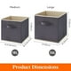 thumbnail image 5 of Naiovety Caja de clasificación de juguetes portátil gris para un fácil acceso y organización Caja de almacenamiento de dormitorio de tela de Almacenamiento y organización del hogar champán 33*33*33CM, 5 of 6