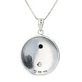 thumbnail image 4 of Jewelry Trends Sterling Silver and CZ Steampunk Yin Yang Pendant on 18 Inch Box Chain Necklace, 4 of 5