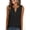 Black, variant on ANRABESS Womens Tank Top Waffle Knit Sleeveless Henley Shirts 2026 Summer Loose Button Up V Neck Dressy Casual Tops Clothes Brown Medium